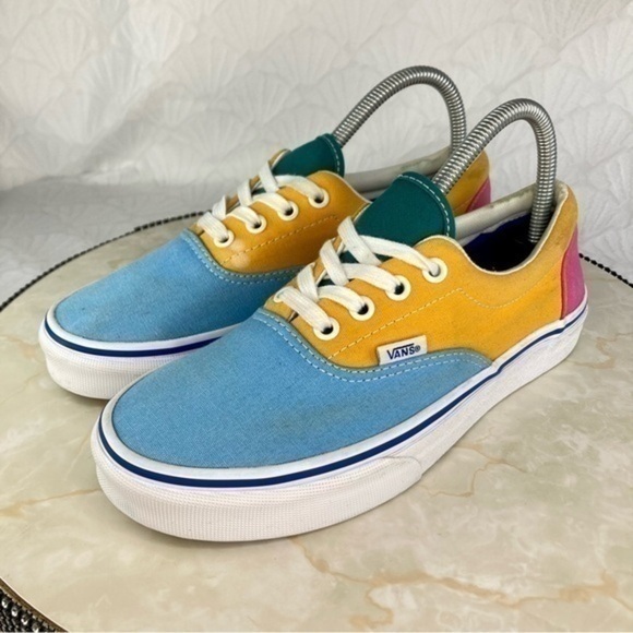 Vans Sneakers Womens Sz 7.5 Era Colorblock Multicolor Canvas Skateboarding Shoes - Picture 5 of 11